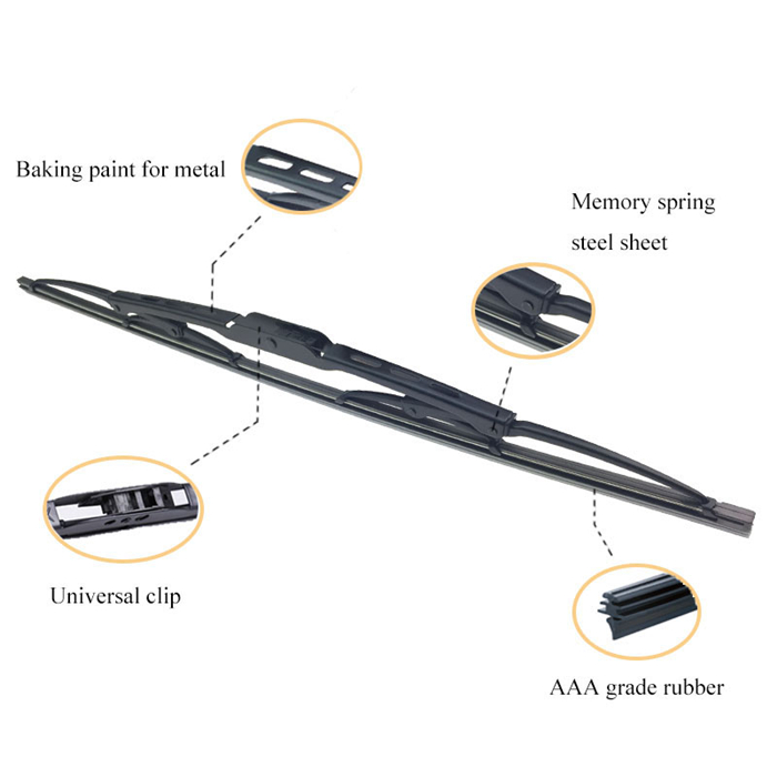 JINJIAN Weatherbeater Common Wiper ใบมีดสแตนเลสสำหรับ Toyota Blade Parts