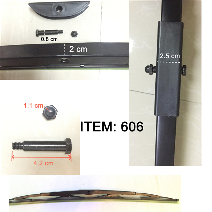 JJ Stainless Steel Backing สำหรับ VOLVO Silicone Wiper Blade